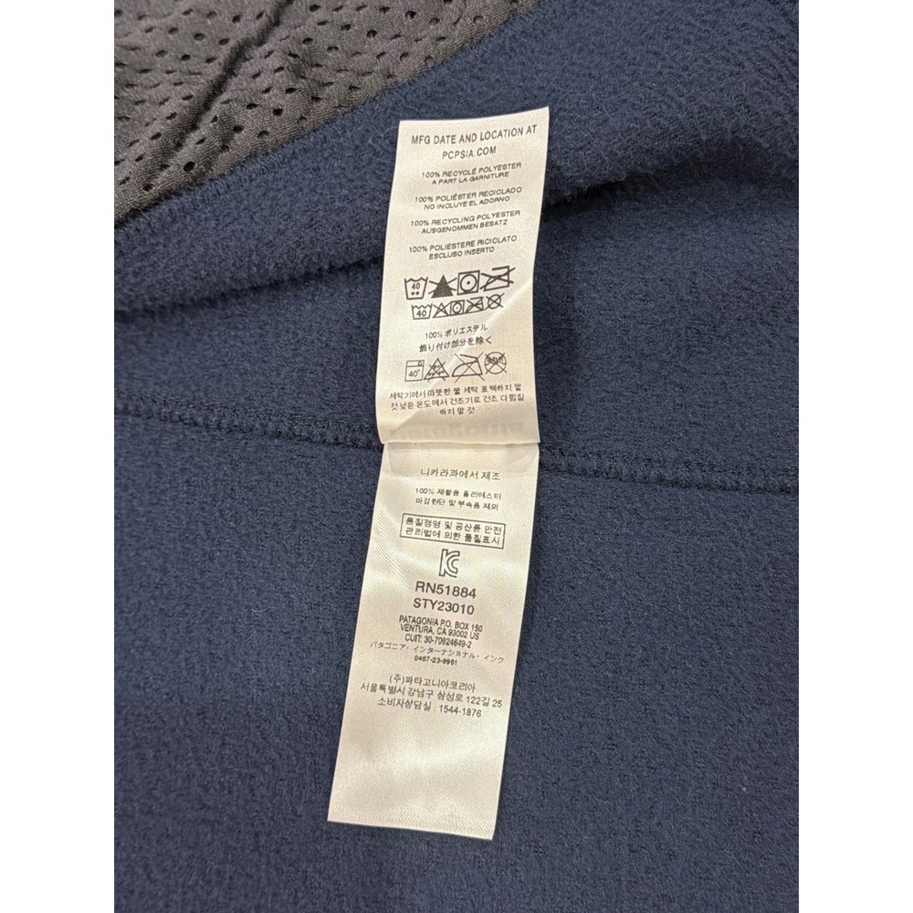 Patagonia Synchilla Fleece Vest Mens XL Navy Blue Full Zip STY23010 - Picture 7 of 8